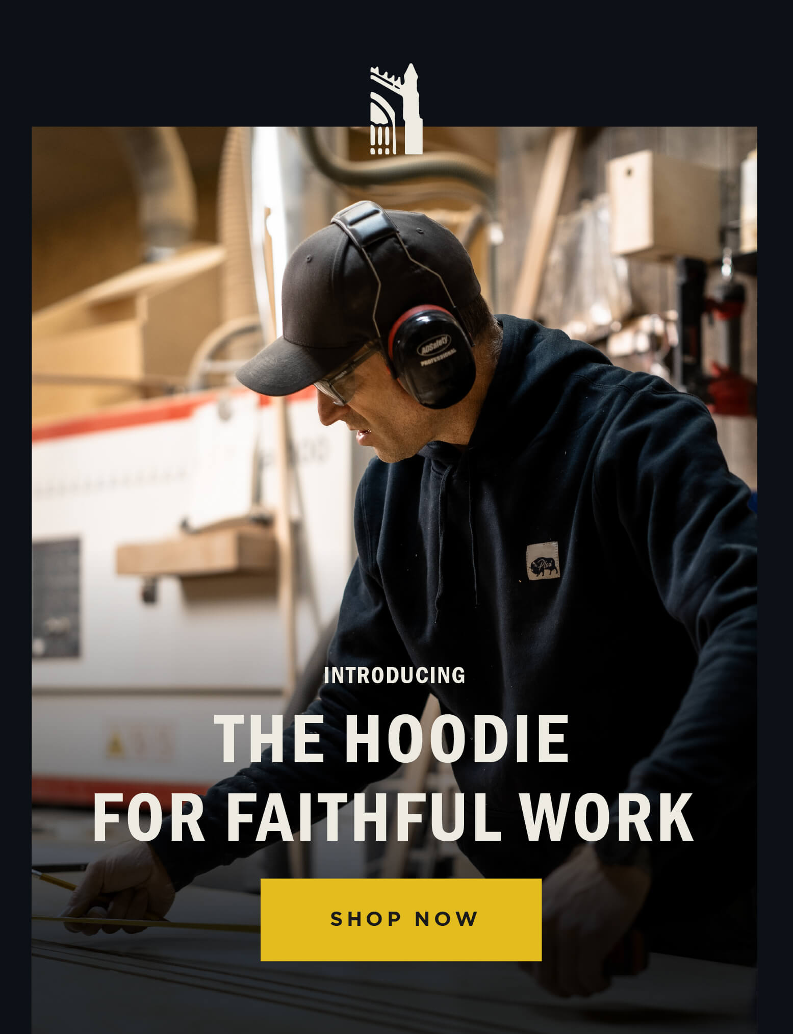 Introducing the hoodie for faithful work. Shop now.